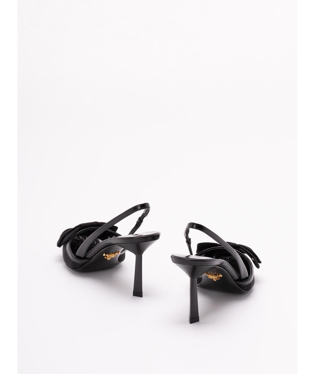 PRADA Черные текстильные туфли, фото 3