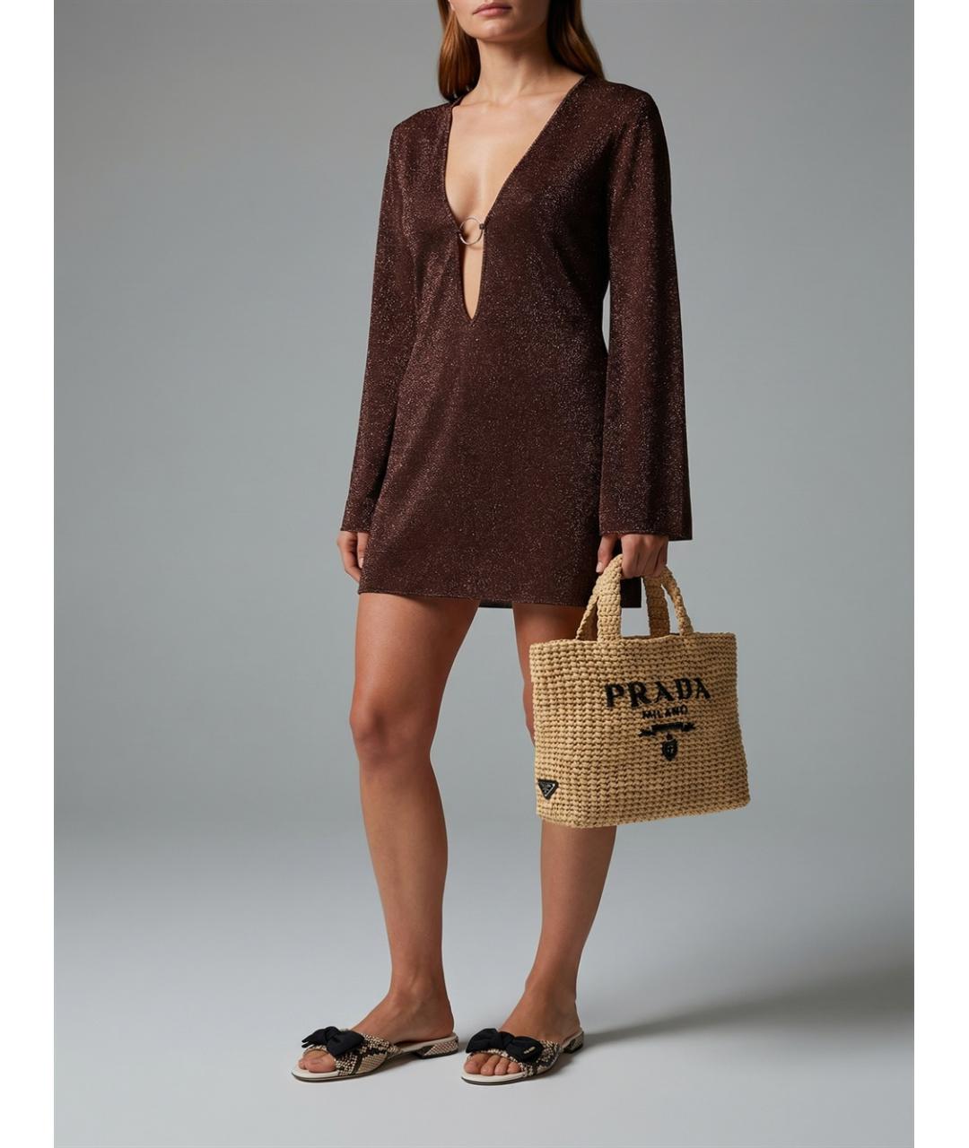 PRADA Мульти шлепанцы из экзотической кожи, фото 6