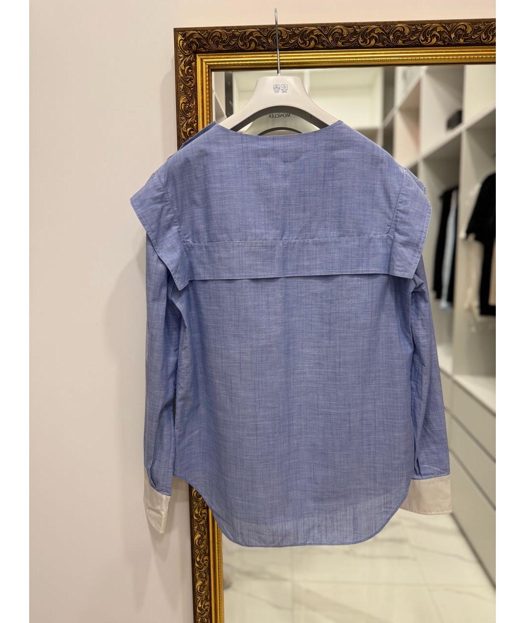 CHLOE Голубая хлопковая рубашка, фото 7
