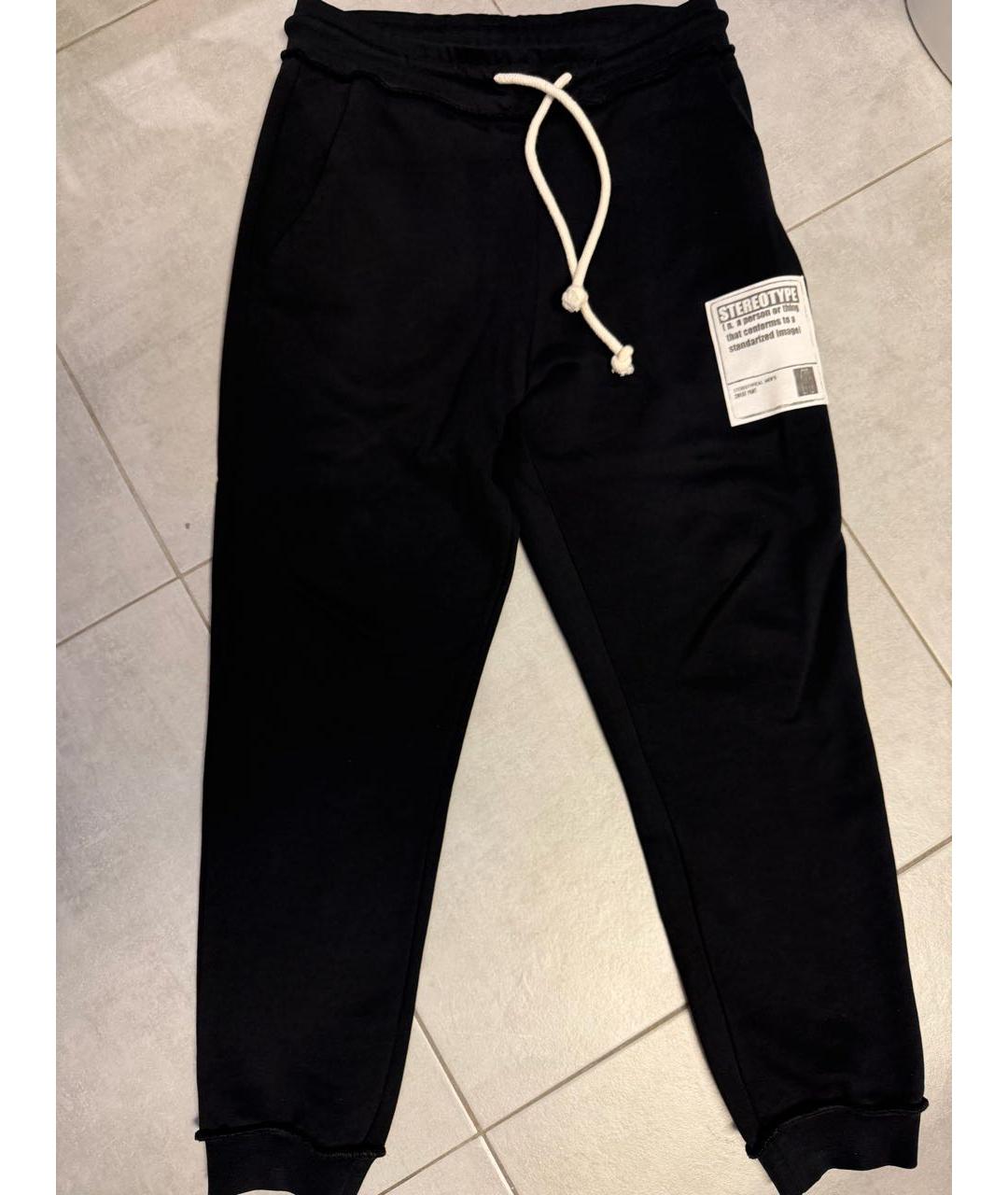 MAISON MARGIELA Черный хлопковый спортивный костюм, фото 8