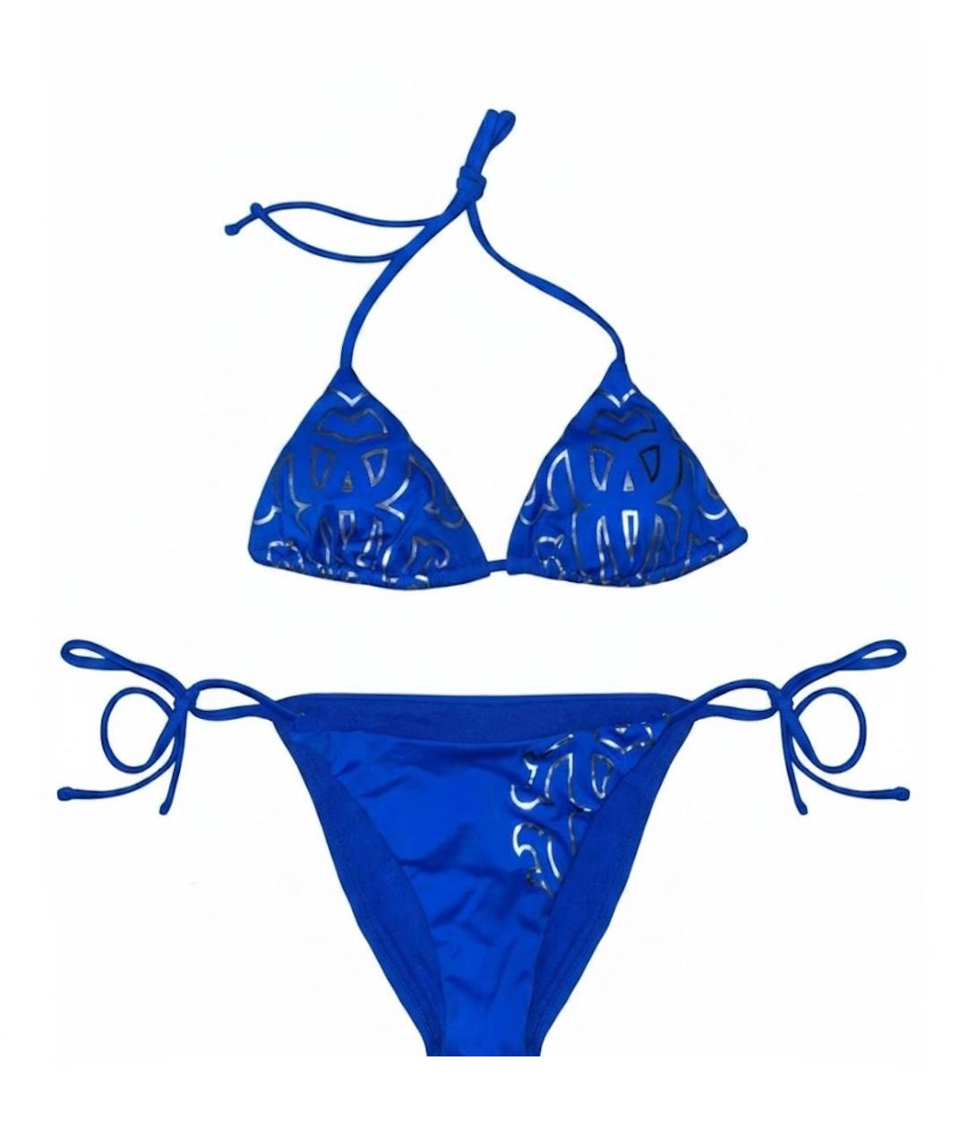 ROBERTO CAVALLI Синий полиамидовый купальник, фото 1