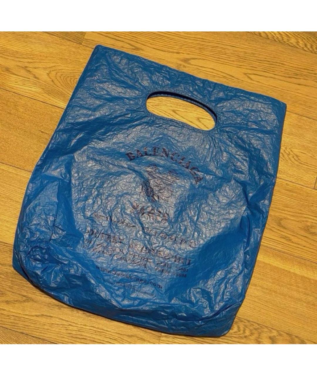 BALENCIAGA Синяя сумка тоут, фото 3