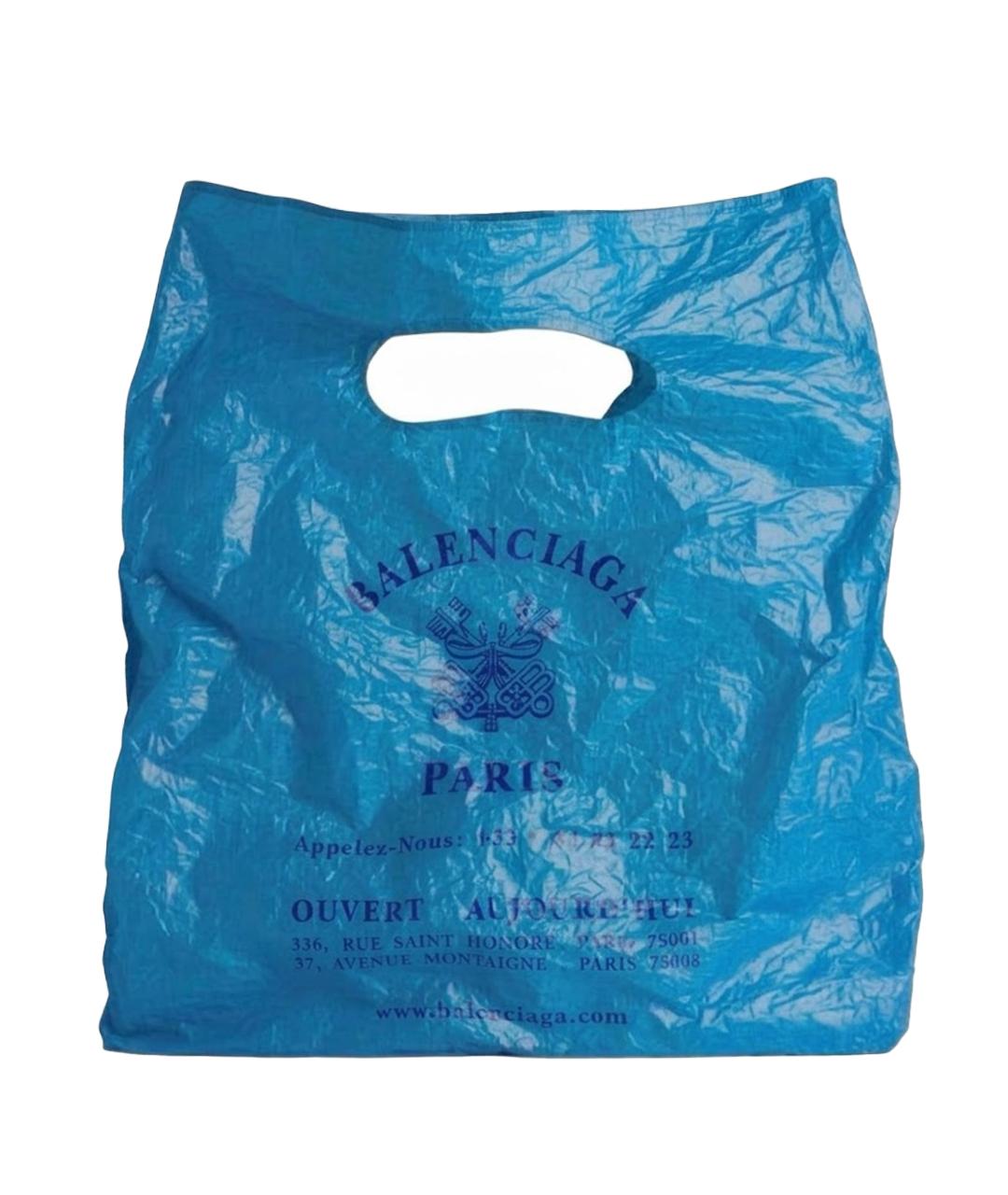 BALENCIAGA Синяя сумка тоут, фото 1