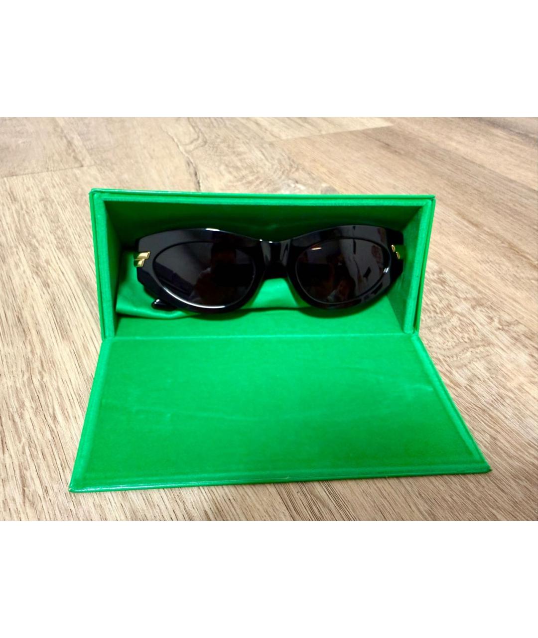 BOTTEGA VENETA Коричневые пластиковые солнцезащитные очки, фото 4
