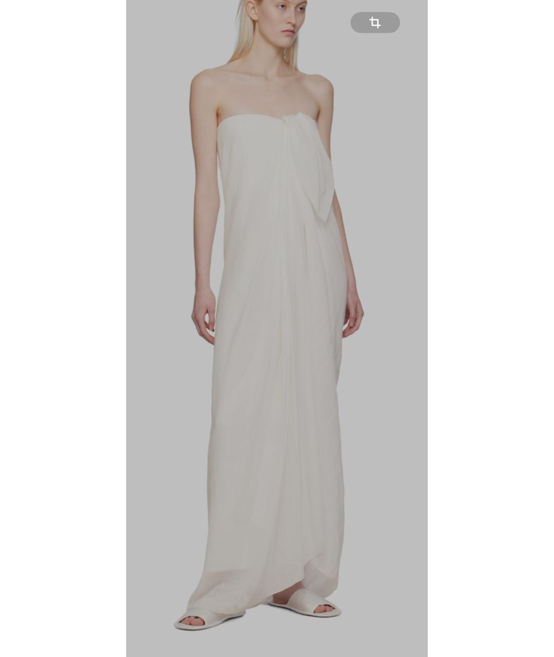 THE ROW Белые текстильные шлепанцы, фото 6