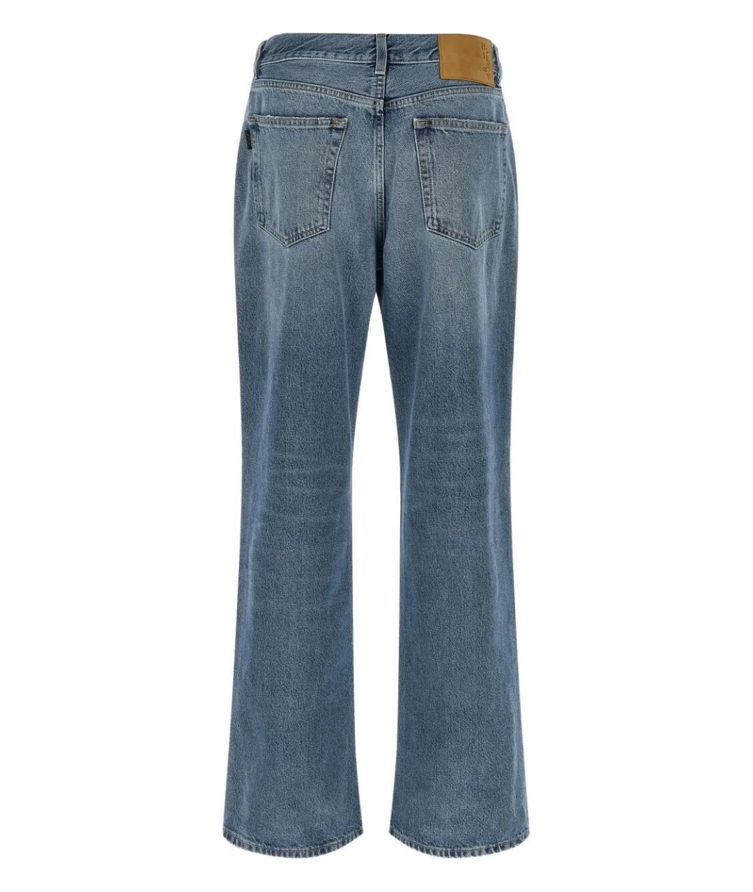 HAIKURE Синие хлопковые прямые джинсы, фото 2