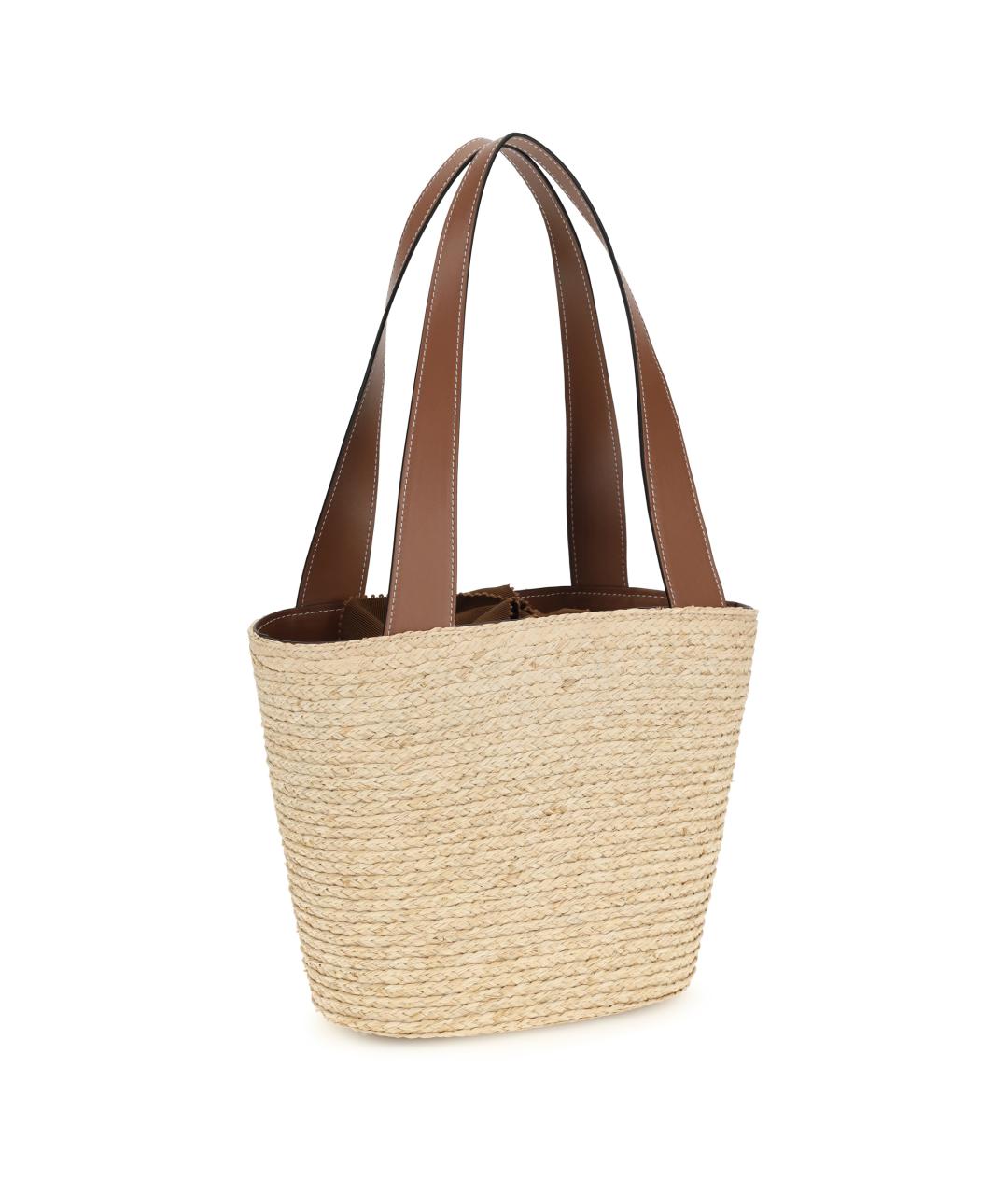 ROGER VIVIER Бежевая пелетеная сумка тоут, фото 3