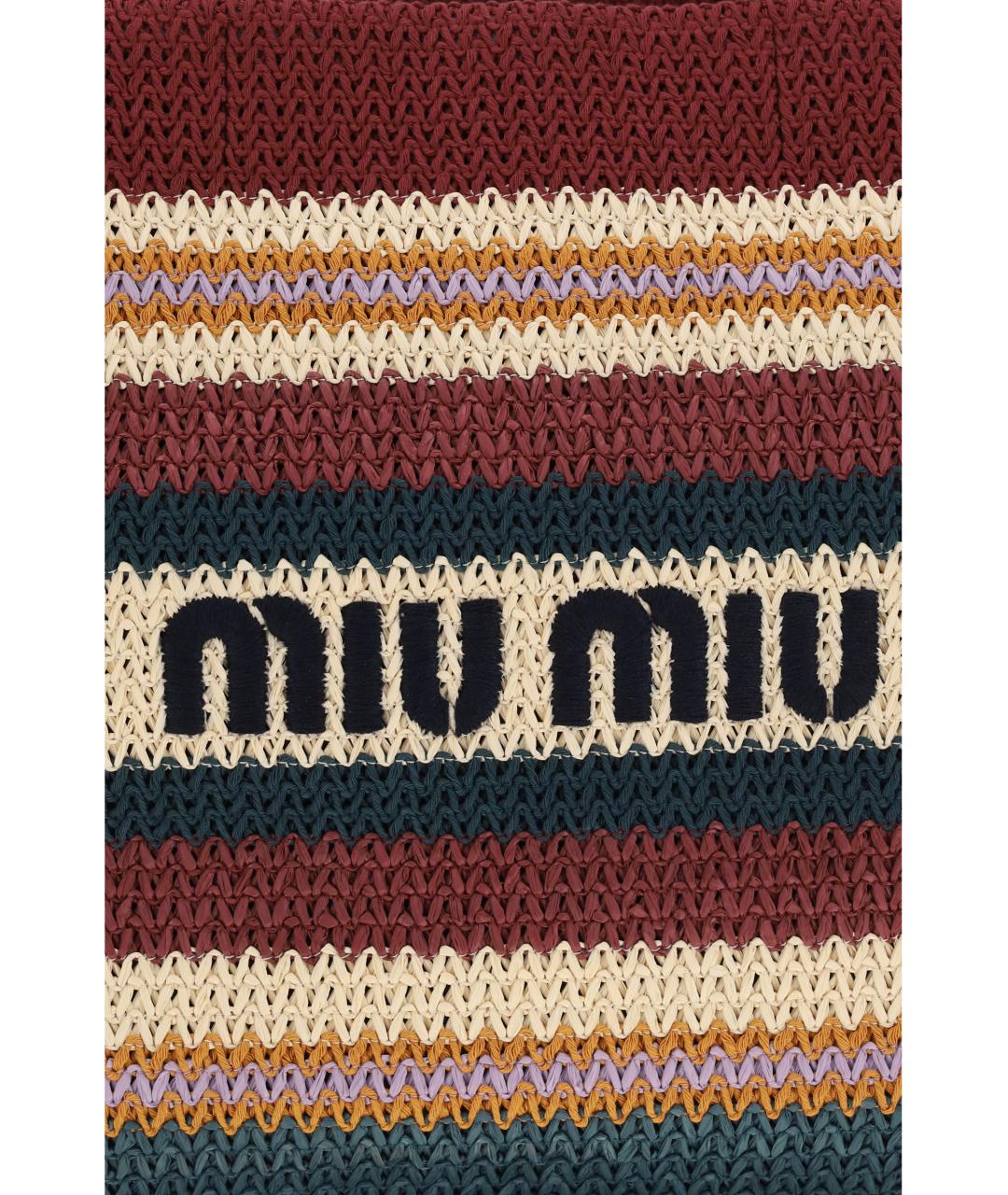 MIU MIU Мульти хлопковая сумка тоут, фото 4