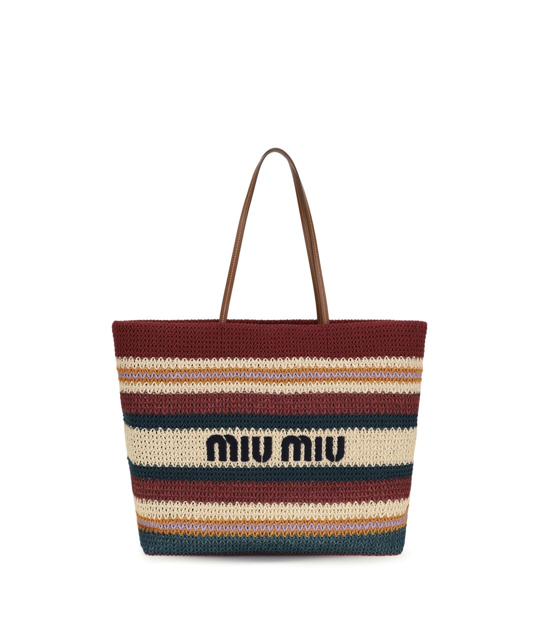 MIU MIU Мульти хлопковая сумка тоут, фото 1