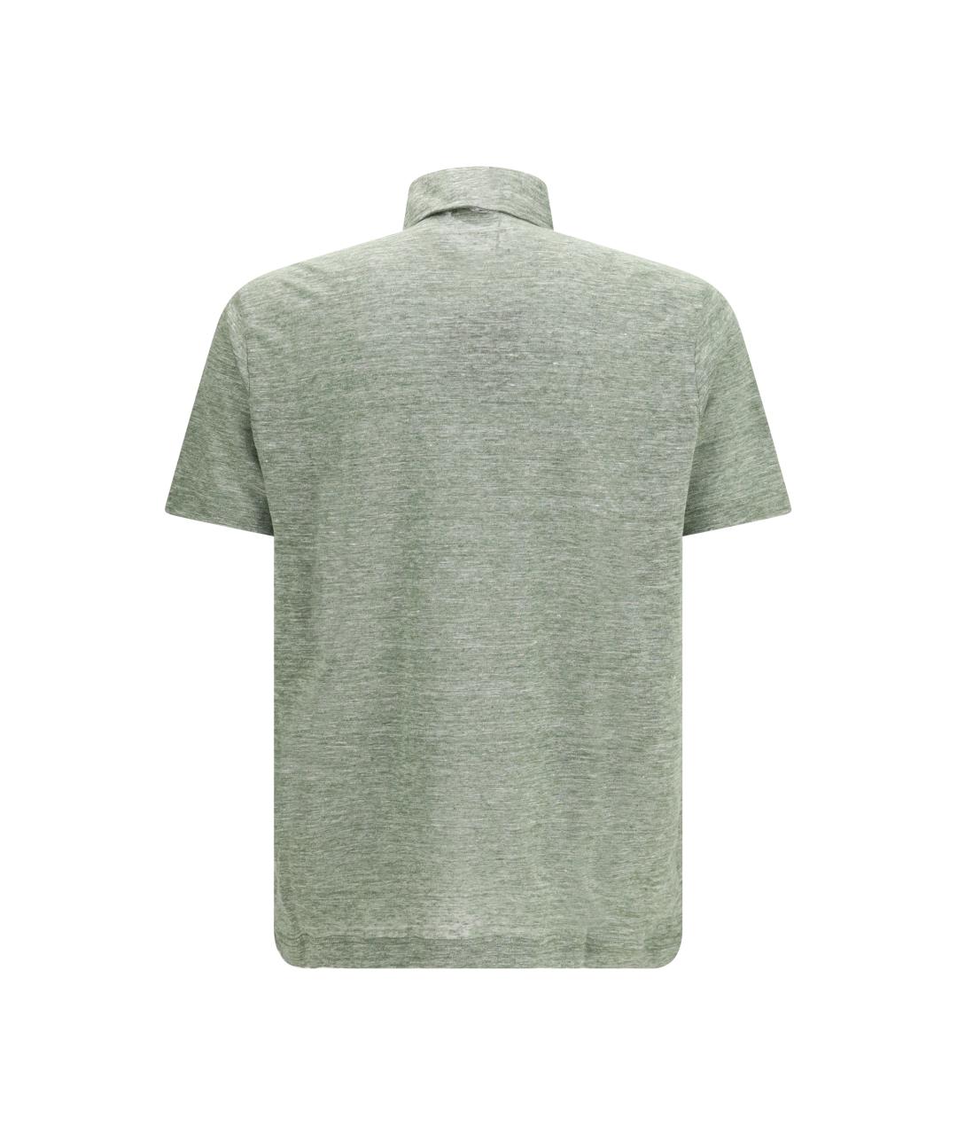 LORO PIANA Зеленые поло с коротким рукавом, фото 2