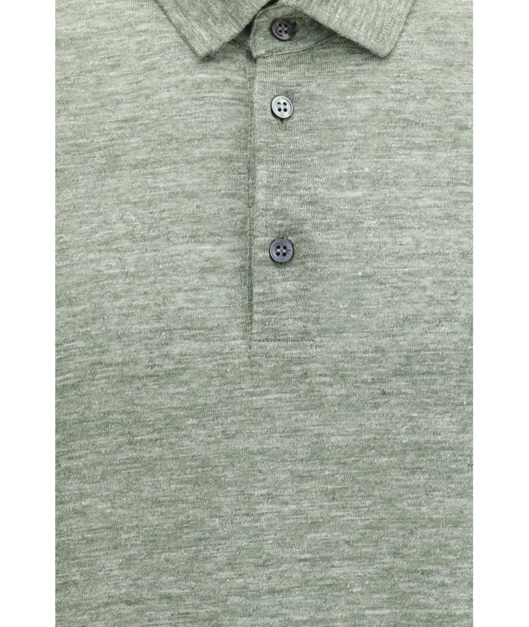 LORO PIANA Зеленые поло с коротким рукавом, фото 3