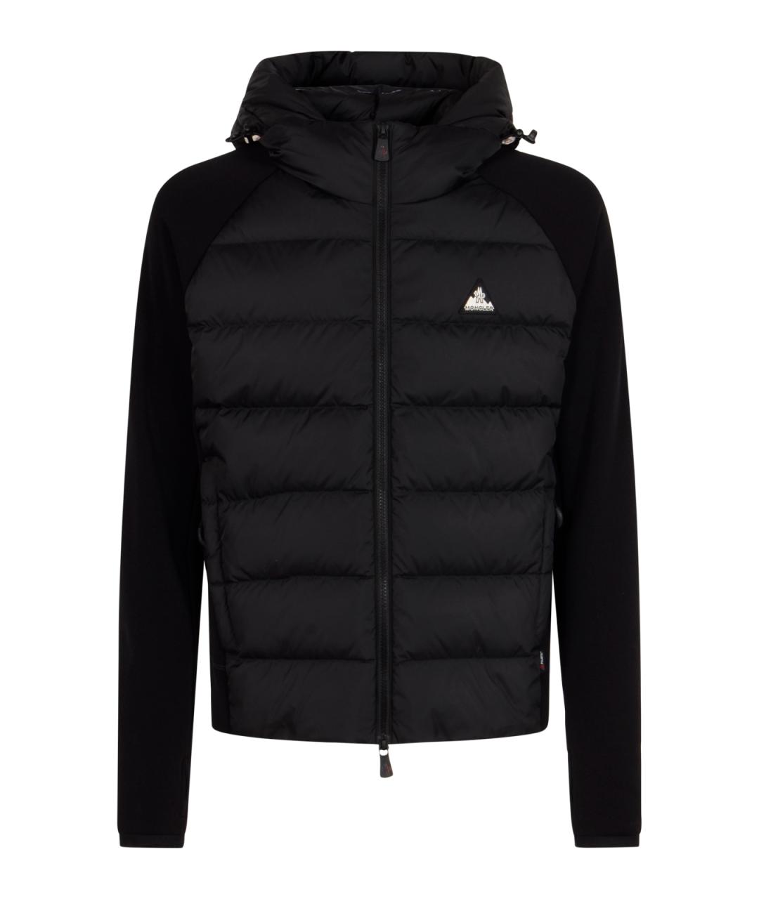 MONCLER GRENOBLE Черный полиамидовый кардиган, фото 1