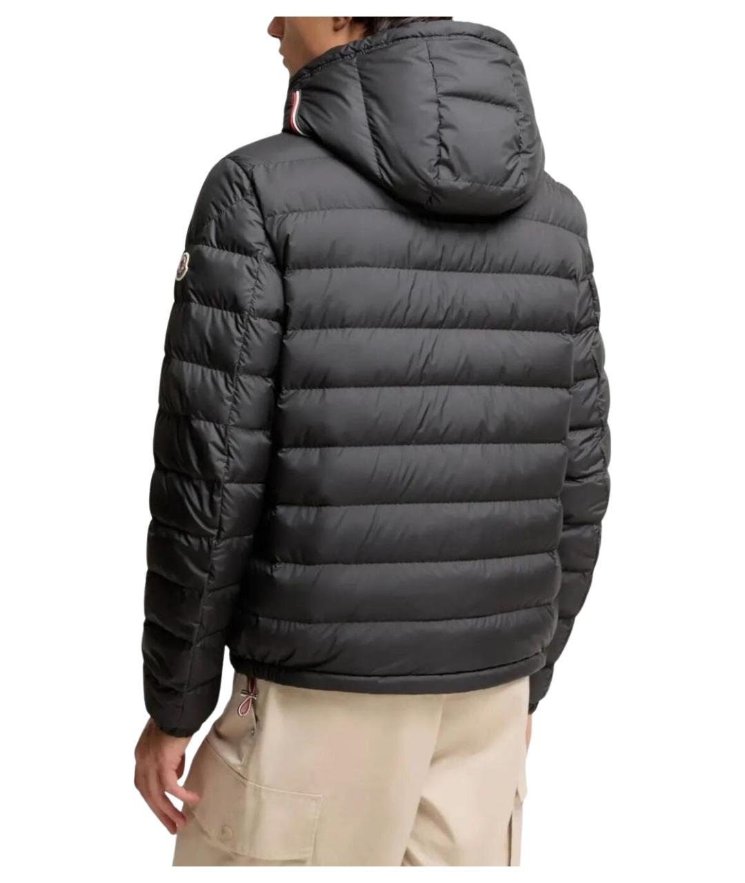 MONCLER Черная полиэстеровая куртка, фото 3