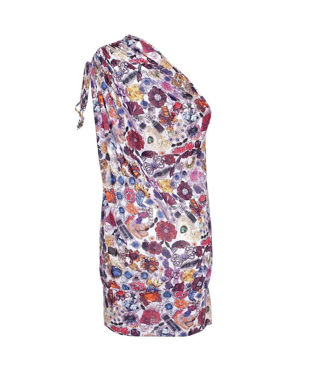 JOHN GALLIANO Мульти полиэстеровое платье, фото 2