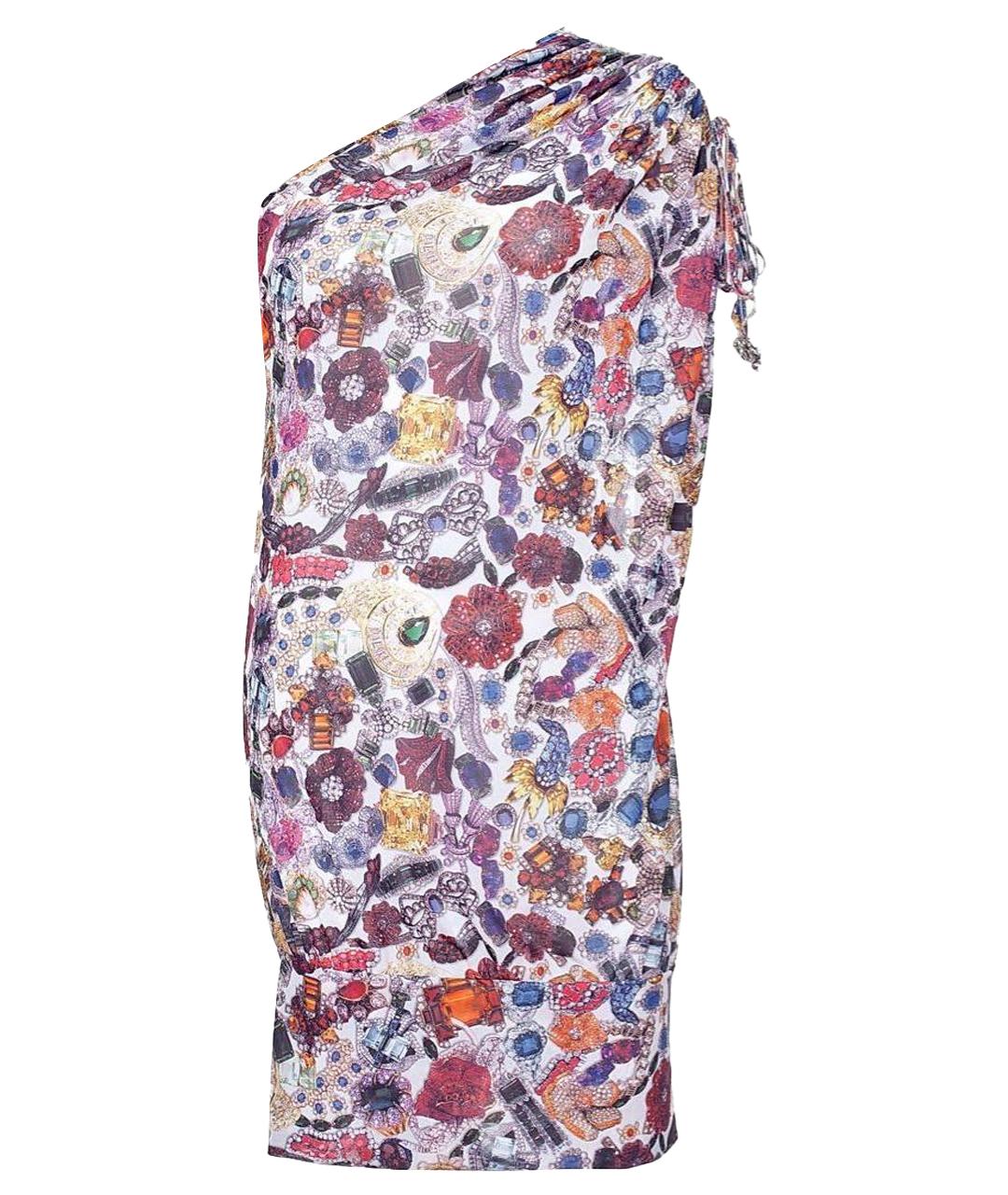 JOHN GALLIANO Мульти полиэстеровое платье, фото 1