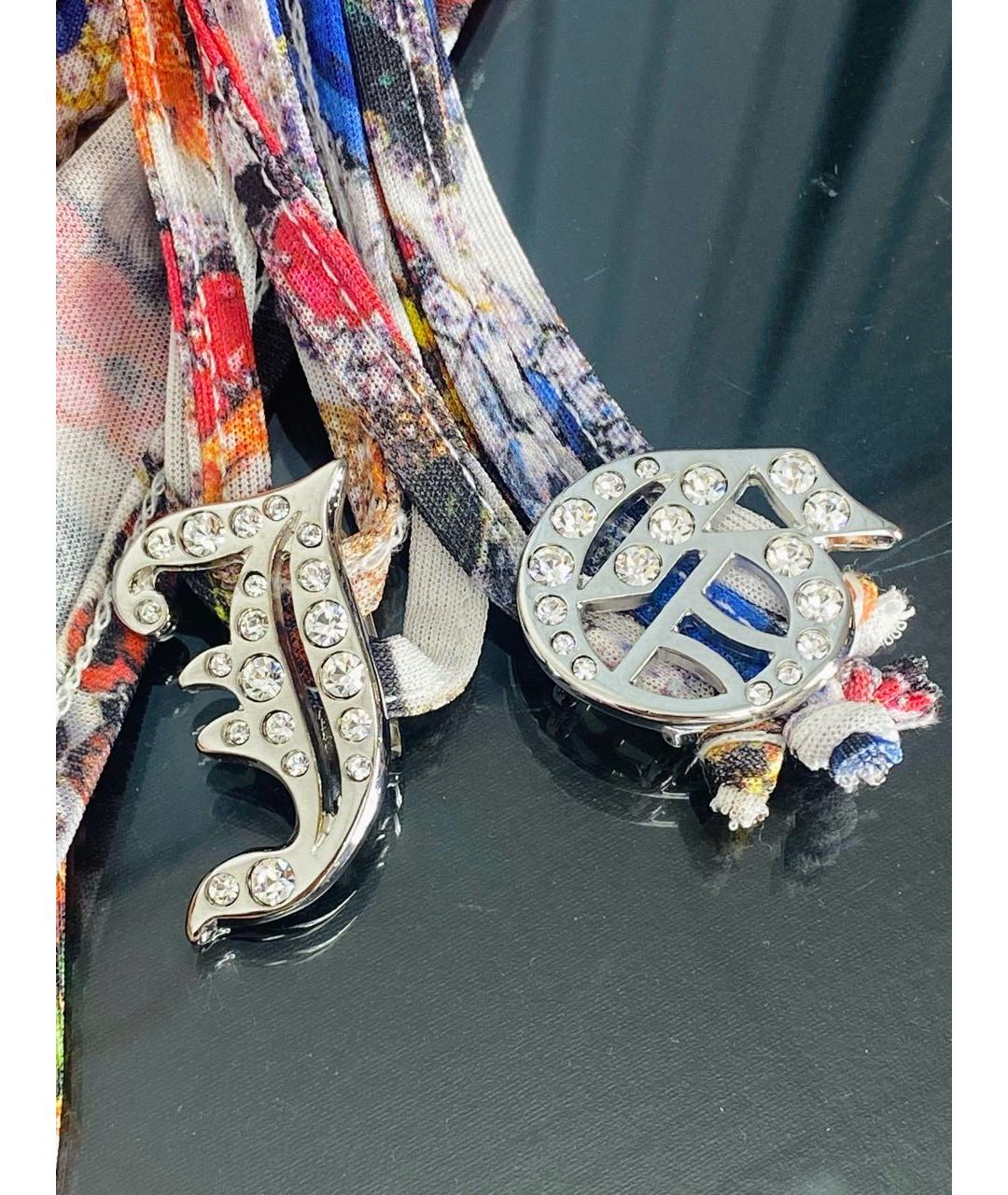 JOHN GALLIANO Мульти полиэстеровое платье, фото 4