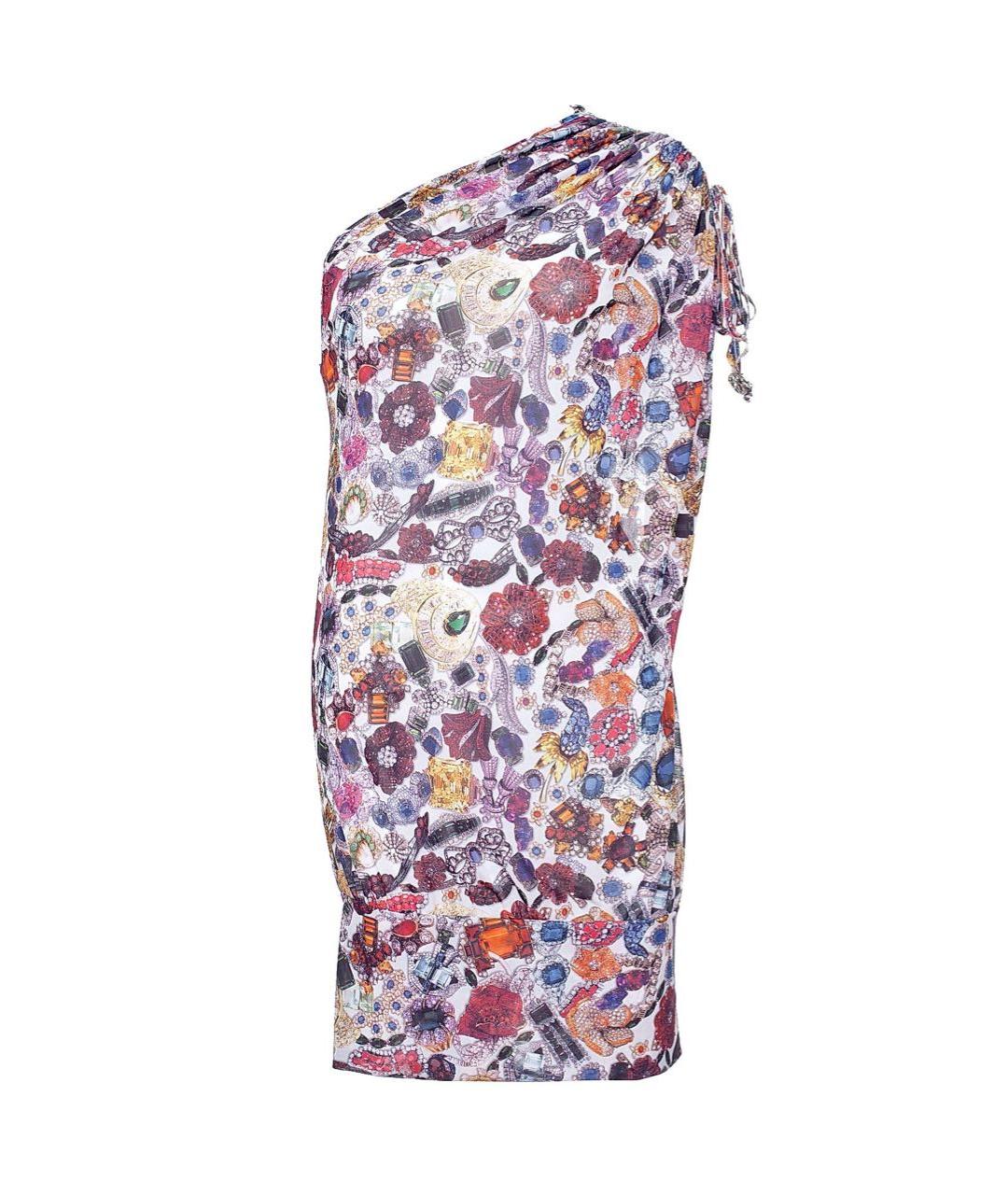 JOHN GALLIANO Мульти полиэстеровое платье, фото 9