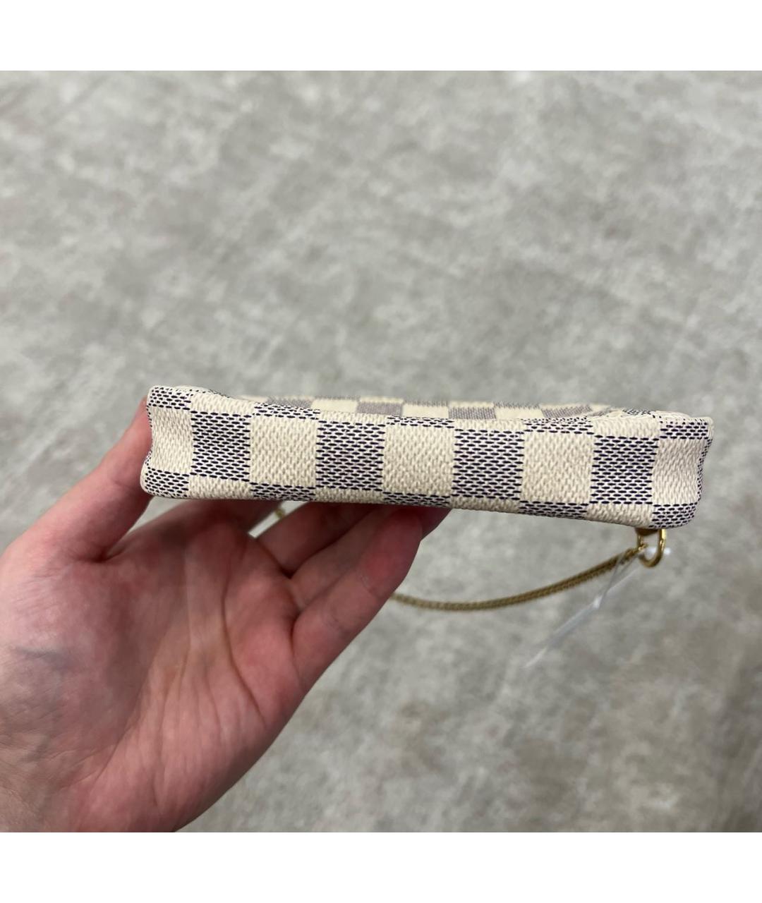 LOUIS VUITTON Бежевая кожаная сумка с короткими ручками, фото 6