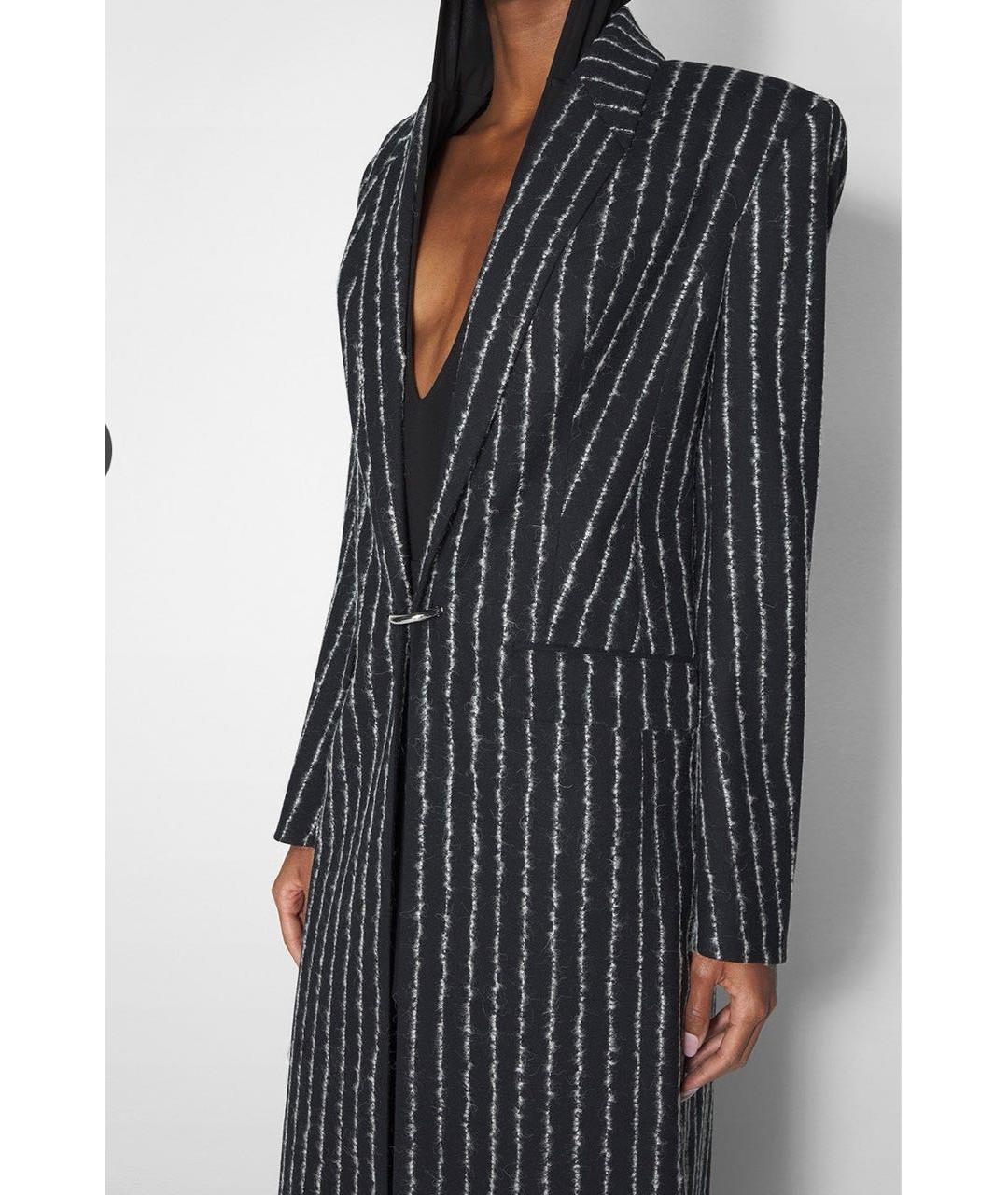 MUGLER Черное шерстяное пальто, фото 4