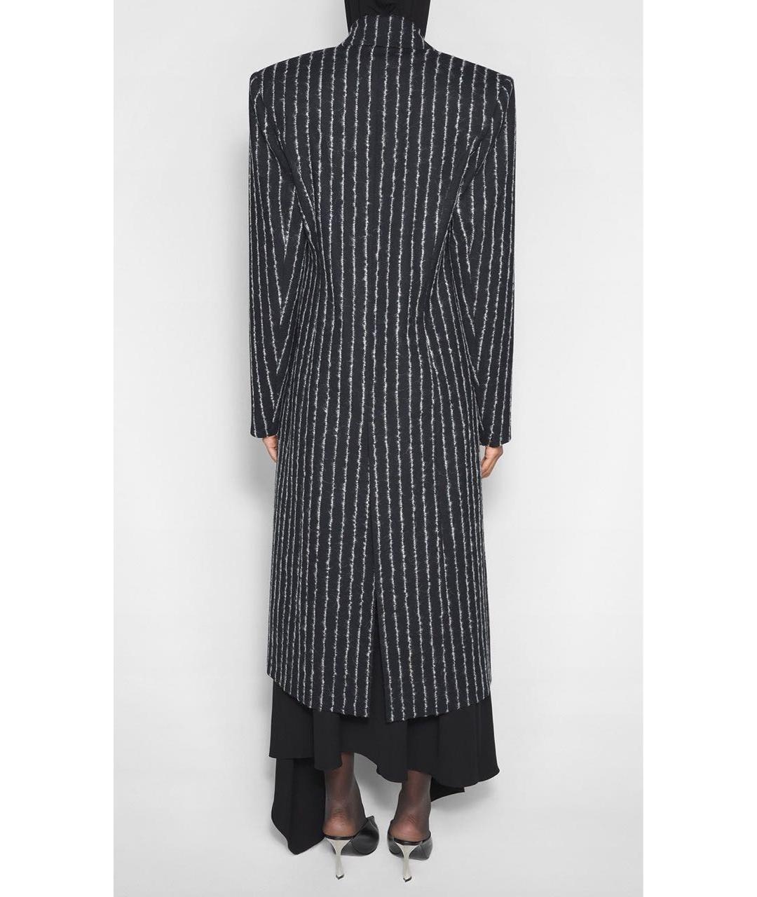 MUGLER Черное шерстяное пальто, фото 3