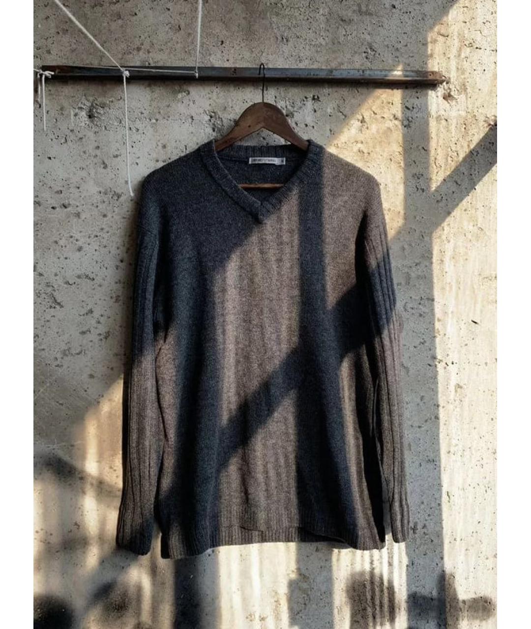 EMPORIO ARMANI Серый шерстяной джемпер / свитер, фото 6