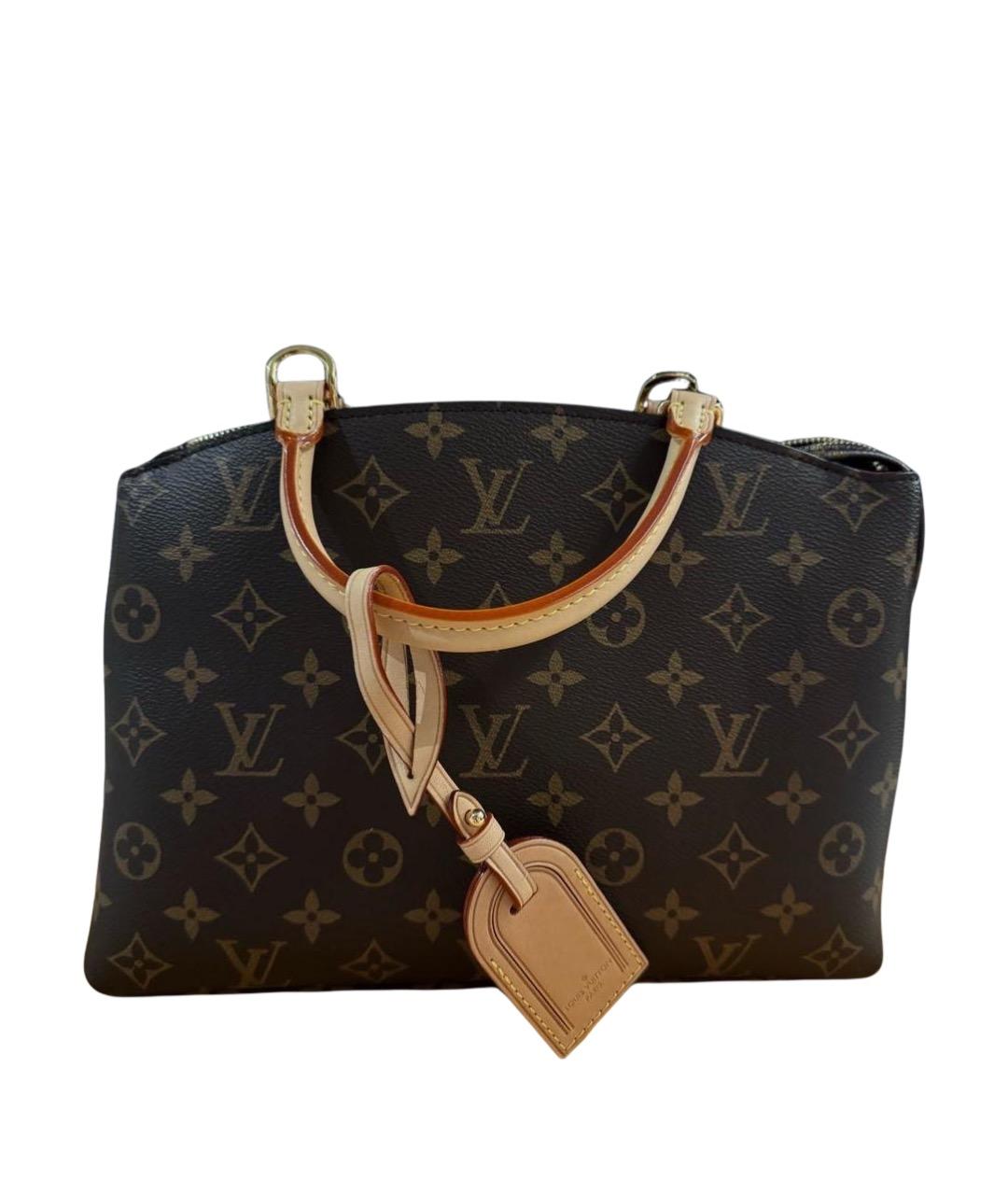LOUIS VUITTON Коричневая сумка с короткими ручками, фото 1