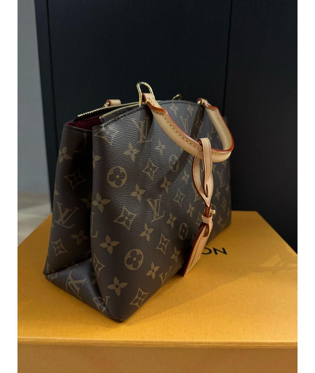 LOUIS VUITTON Коричневая сумка с короткими ручками, фото 2