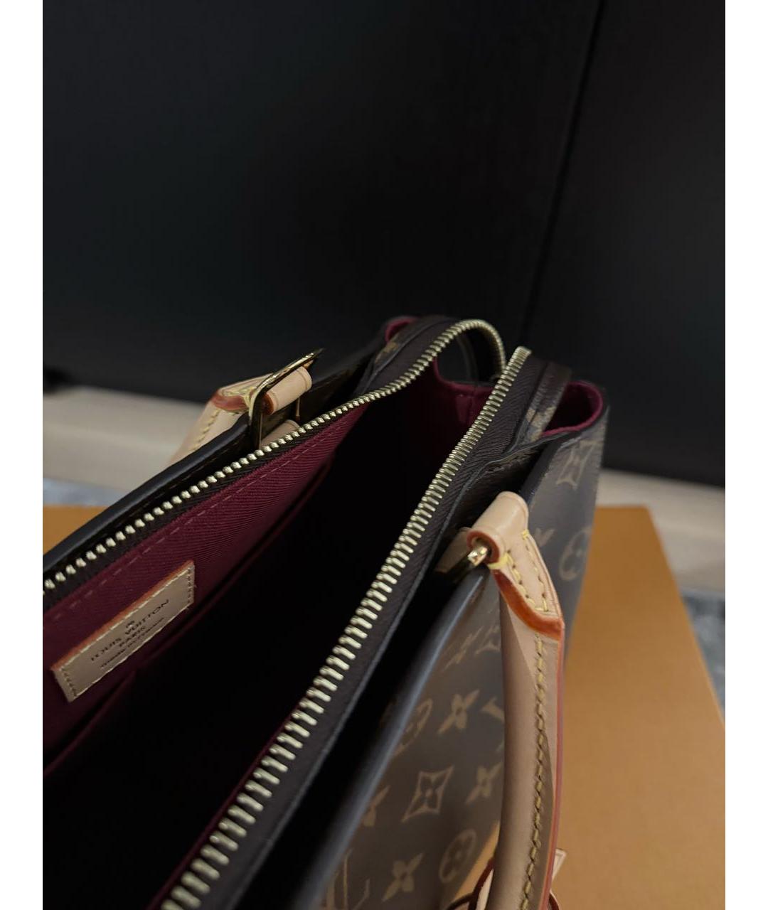 LOUIS VUITTON Коричневая сумка с короткими ручками, фото 4