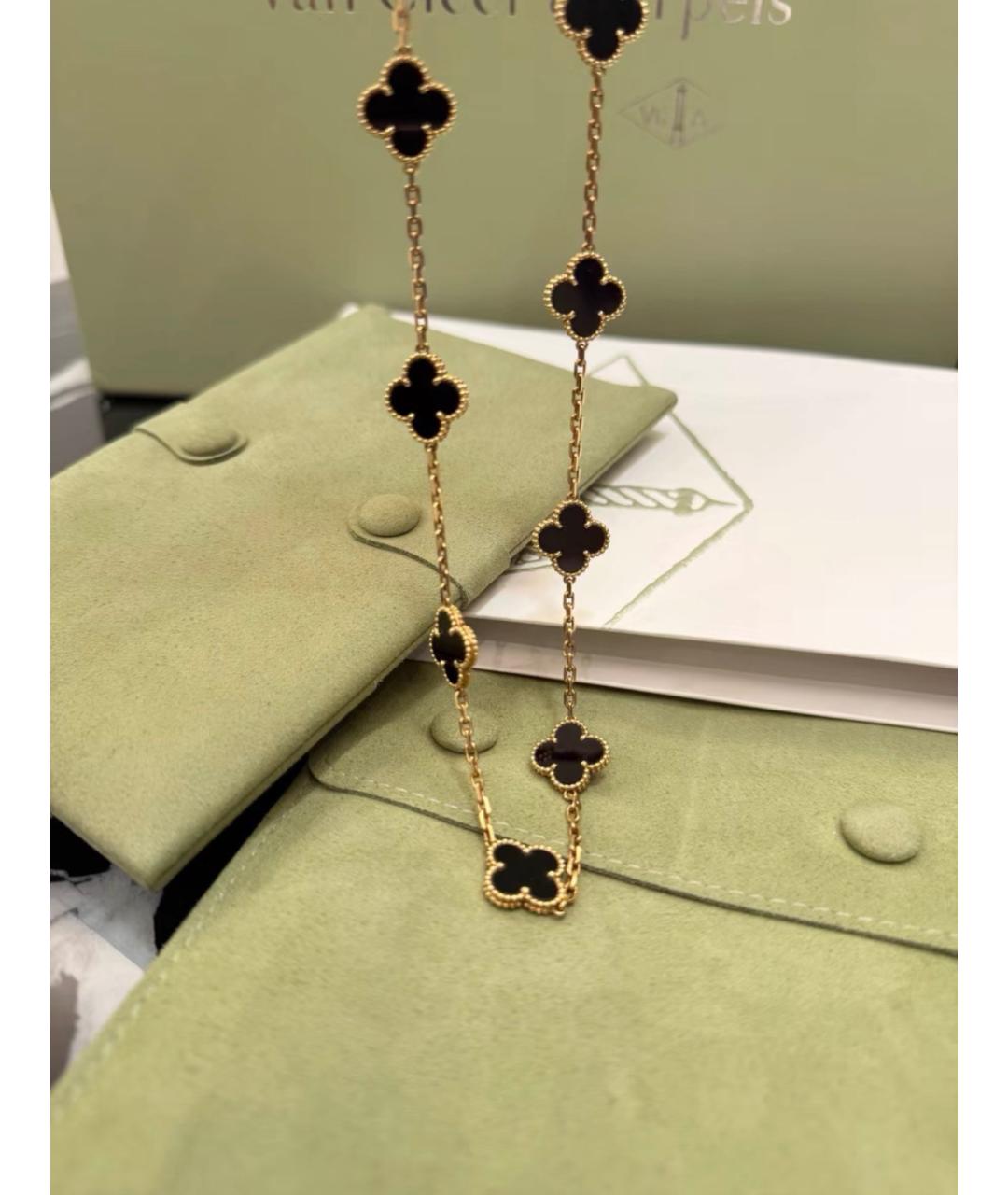 VAN CLEEF & ARPELS Черное колье из желтого золота, фото 5