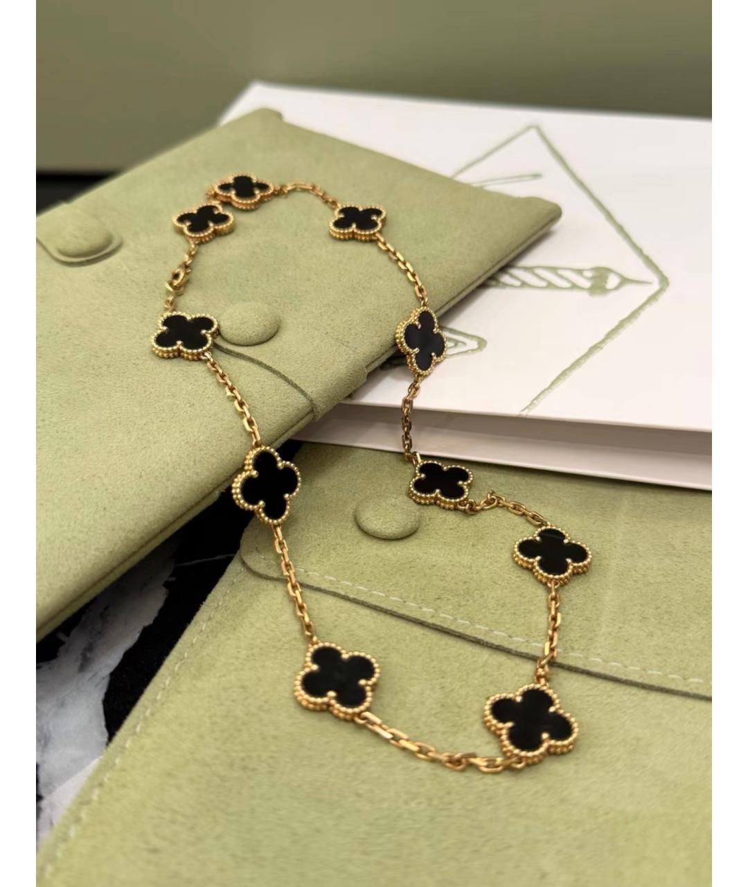 VAN CLEEF & ARPELS Черное колье из желтого золота, фото 6