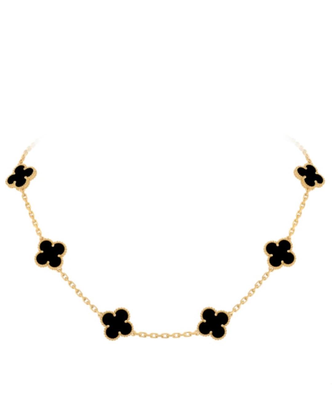 VAN CLEEF & ARPELS Черное колье из желтого золота, фото 1