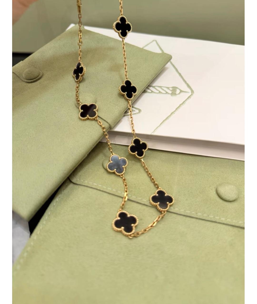 VAN CLEEF & ARPELS Черное колье из желтого золота, фото 2