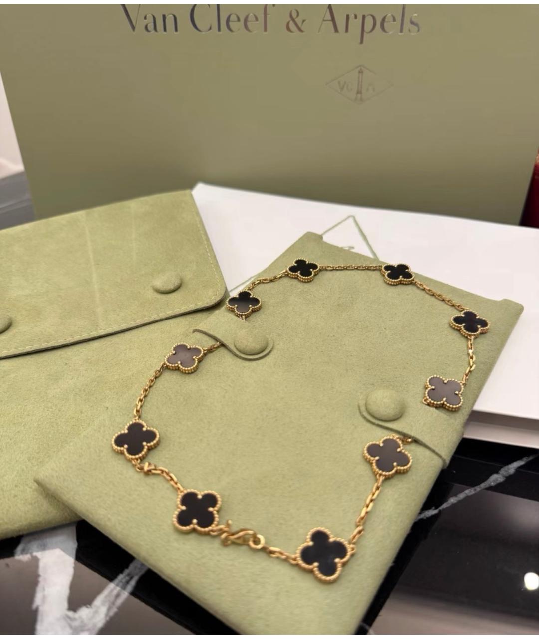 VAN CLEEF & ARPELS Черное колье из желтого золота, фото 3