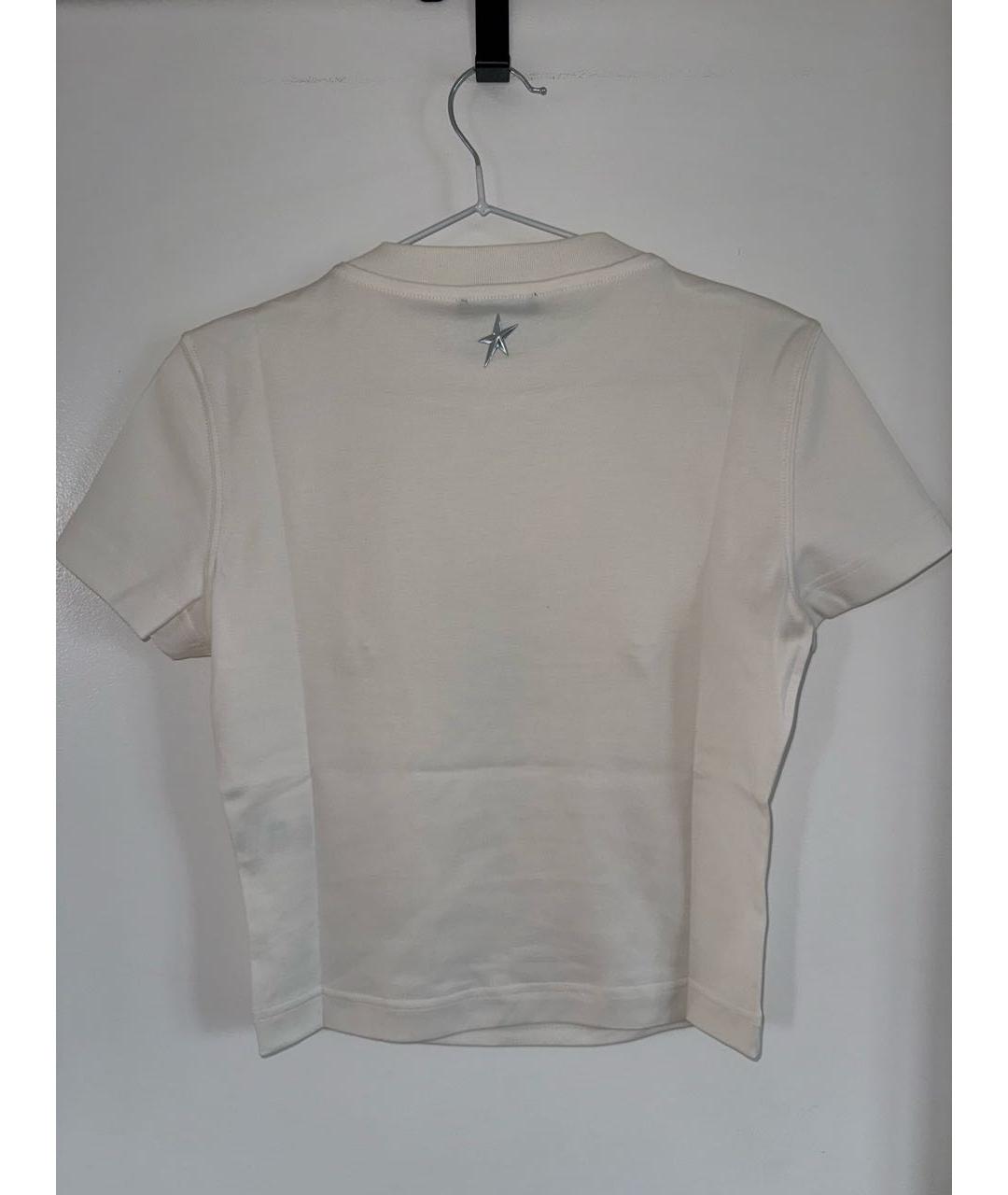 MUGLER Белая хлопковая футболка, фото 7