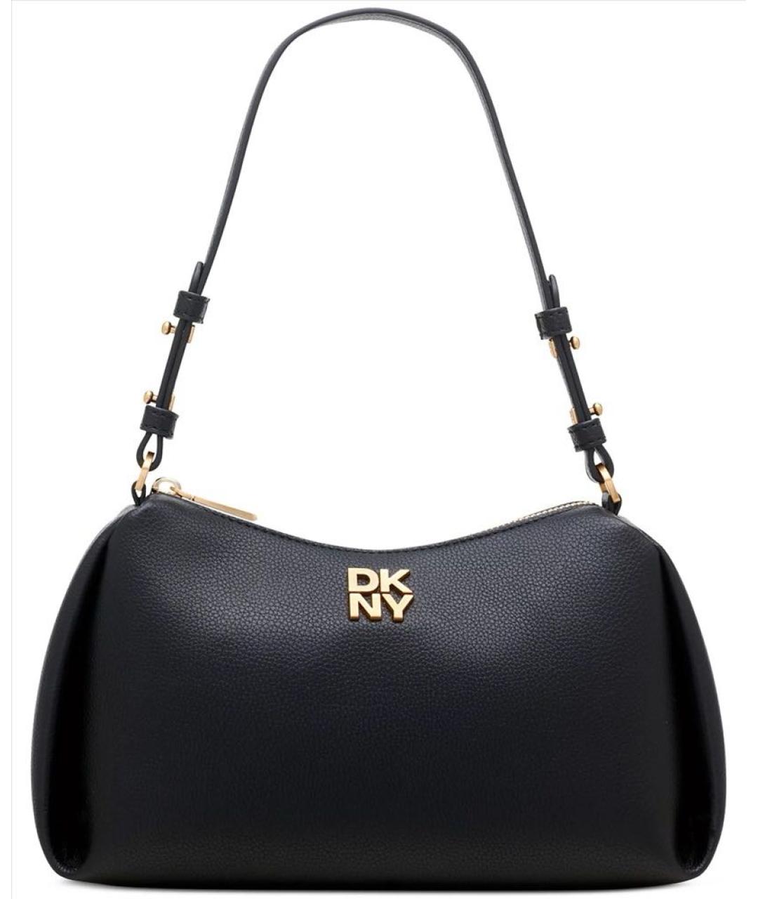 DKNY Черная сумка через плечо из искусственной кожи, фото 9