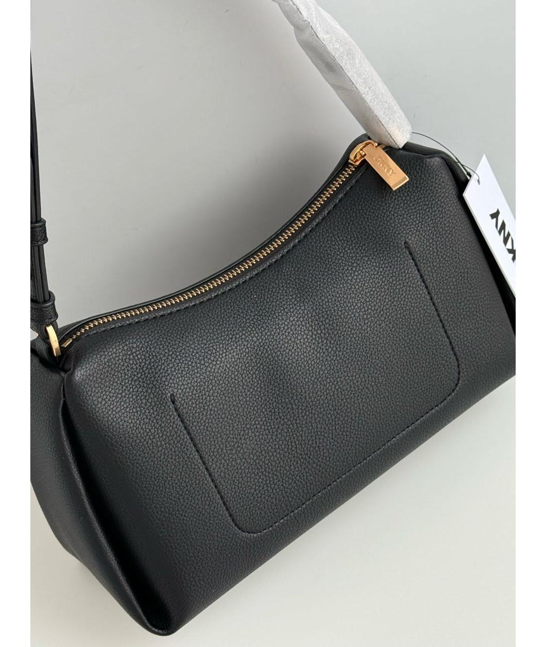 DKNY Черная сумка через плечо из искусственной кожи, фото 3