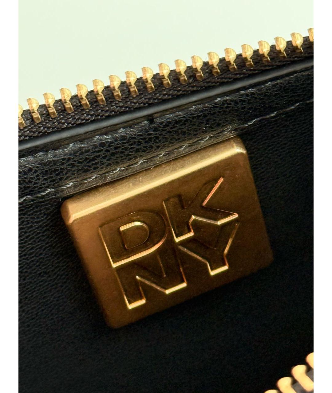 DKNY Черная сумка через плечо из искусственной кожи, фото 8