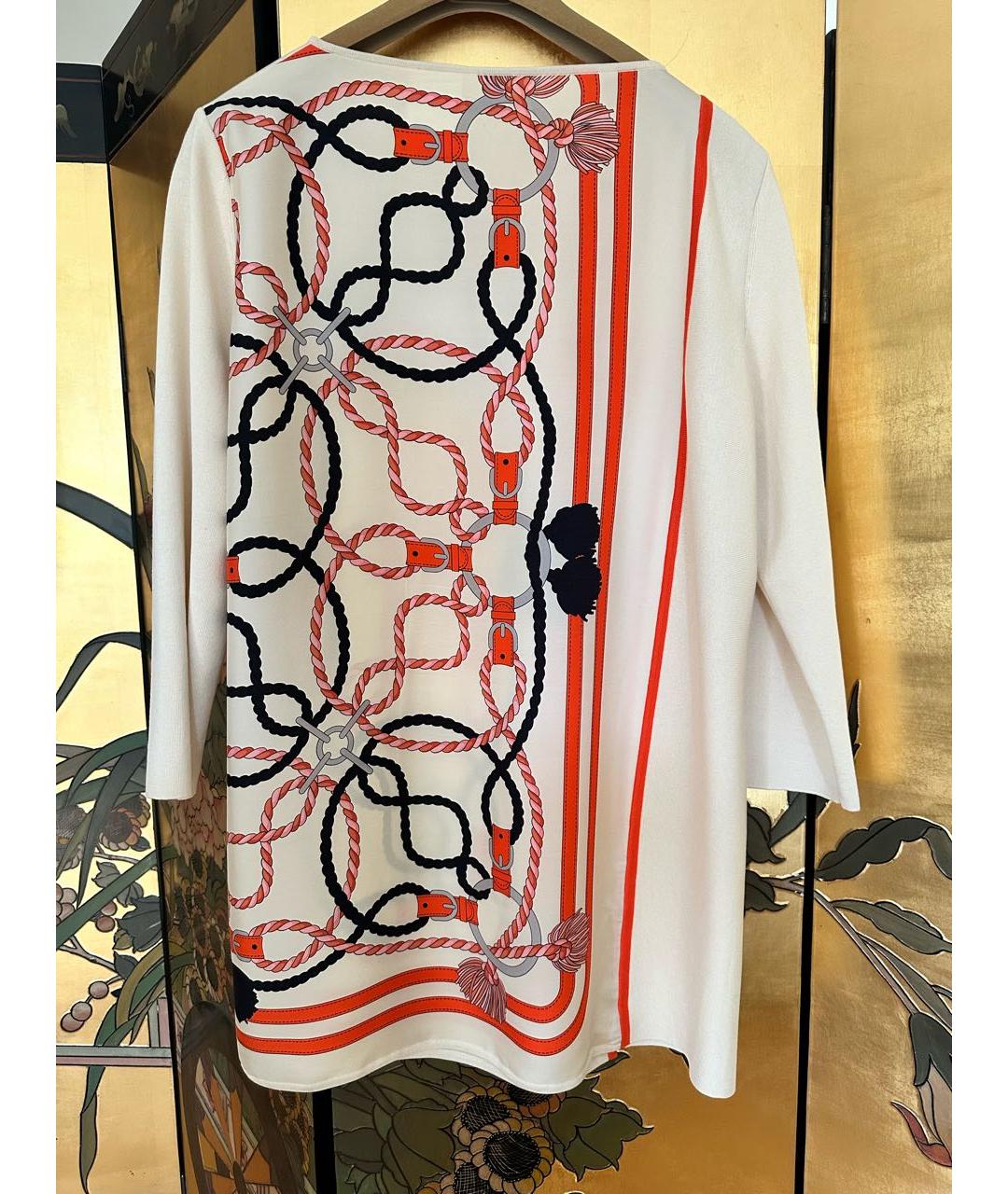 HERMES Бежевый шелковый джемпер / свитер, фото 2