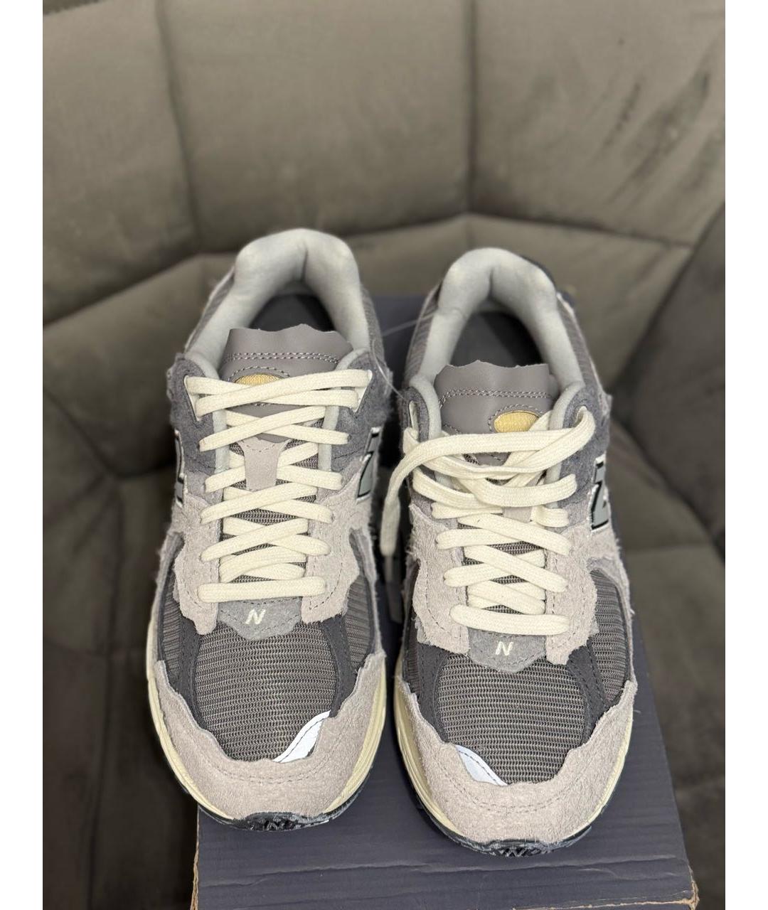 NEW BALANCE Серые синтетические кроссовки, фото 3