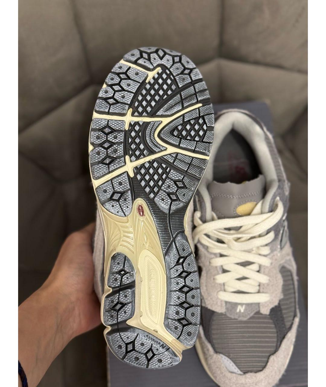 NEW BALANCE Серые синтетические кроссовки, фото 4