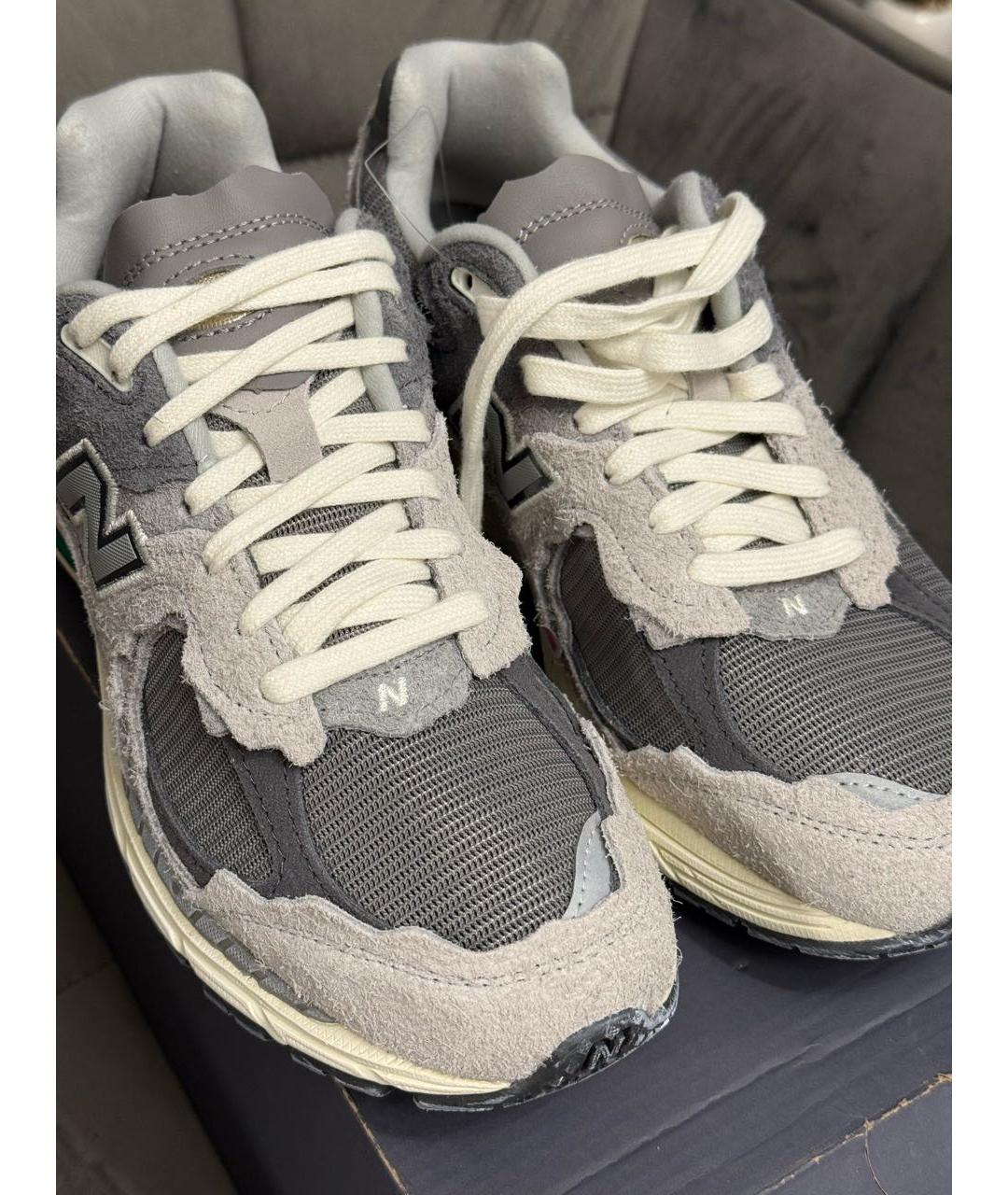 NEW BALANCE Серые синтетические кроссовки, фото 5