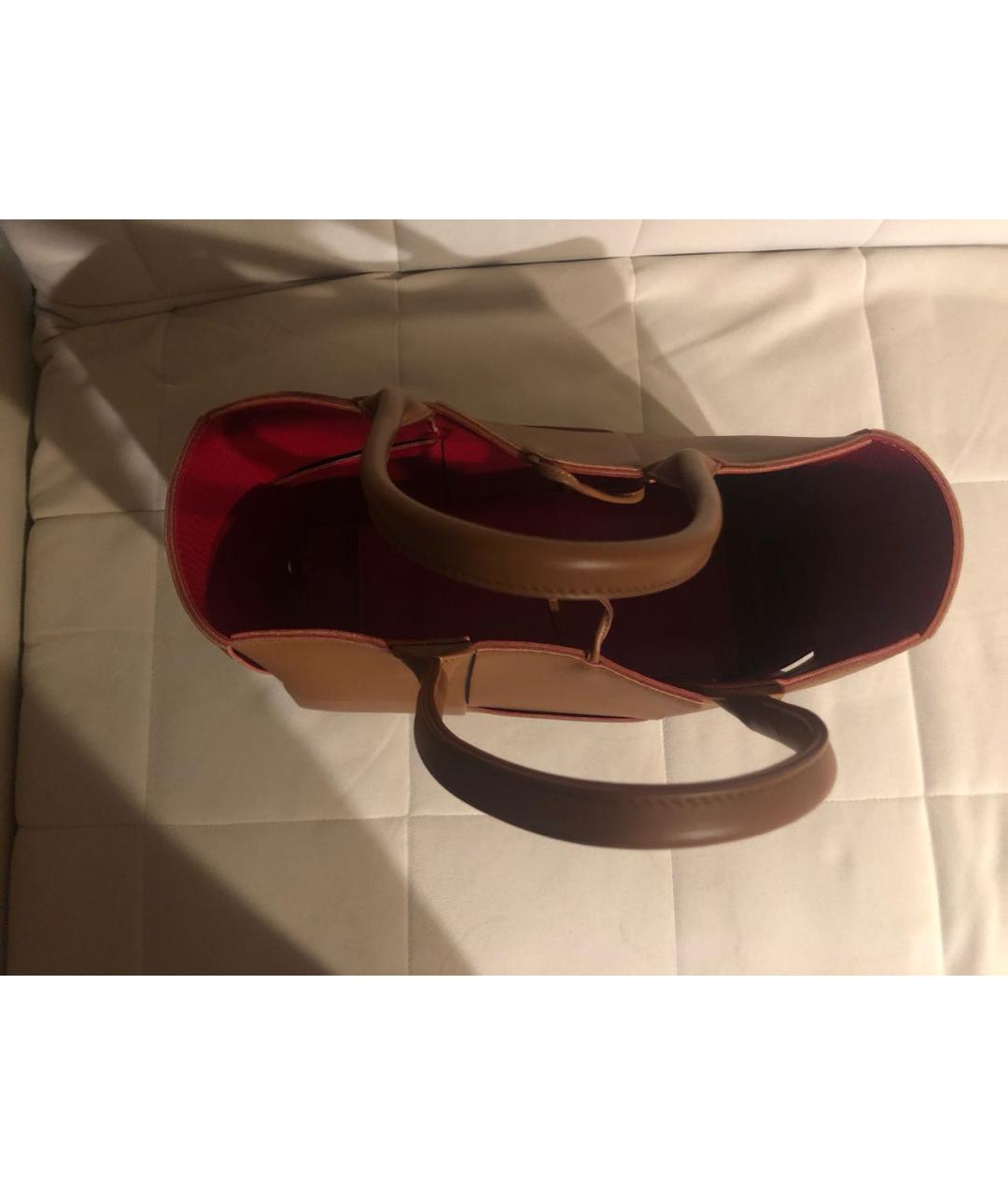 BOTTEGA VENETA Коричневая кожаная сумка тоут, фото 8