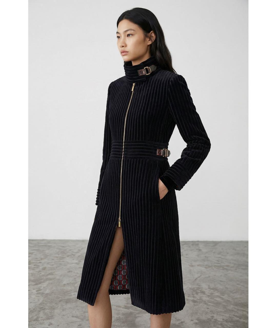 CAROLINA HERRERA Черное хлопковое пальто, фото 4