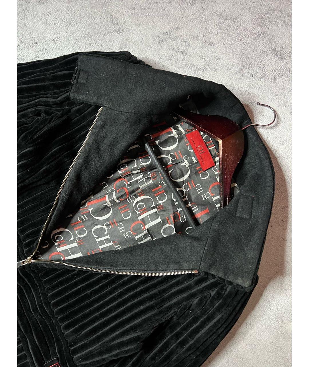 CAROLINA HERRERA Черное хлопковое пальто, фото 8