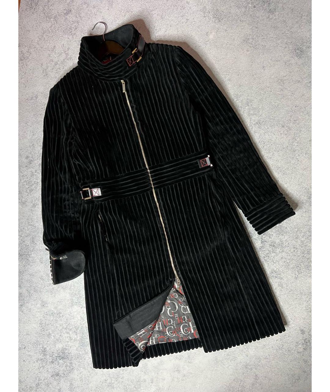 CAROLINA HERRERA Черное хлопковое пальто, фото 2