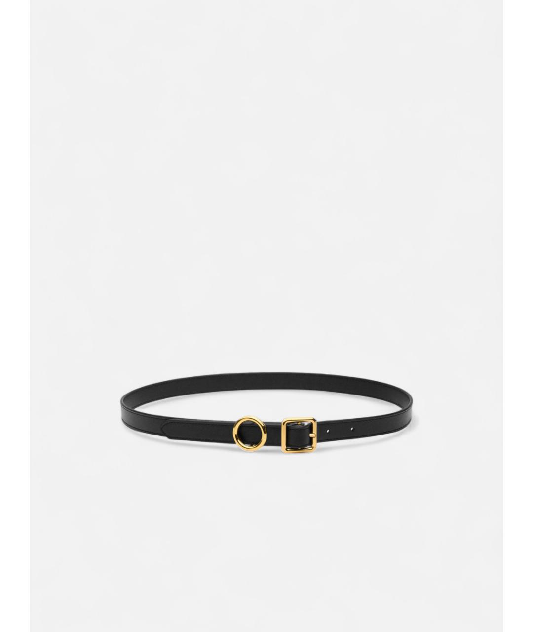 JACQUEMUS Зеленый кожаный ремень, фото 4