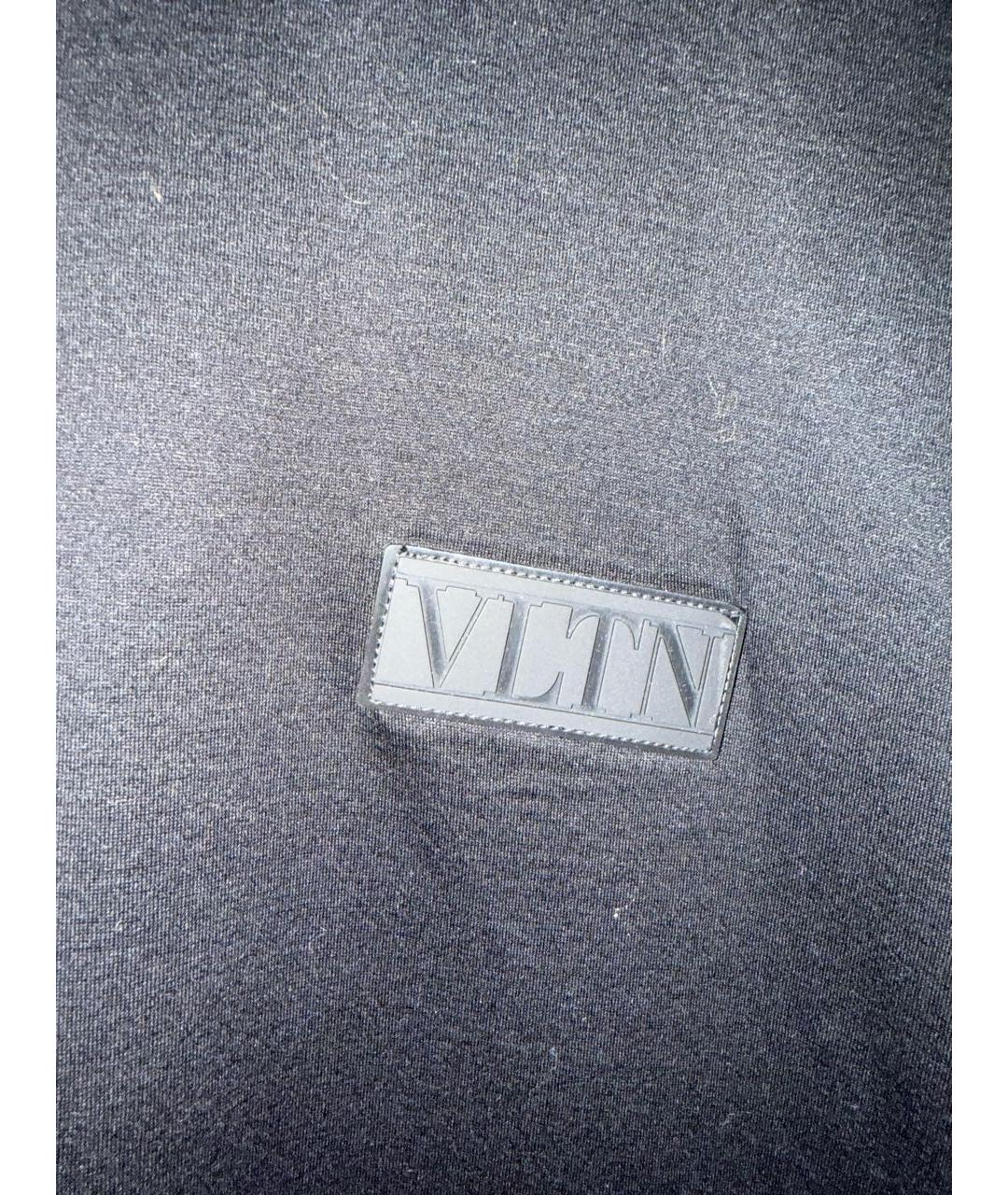 VALENTINO Черная хлопковая футболка, фото 2