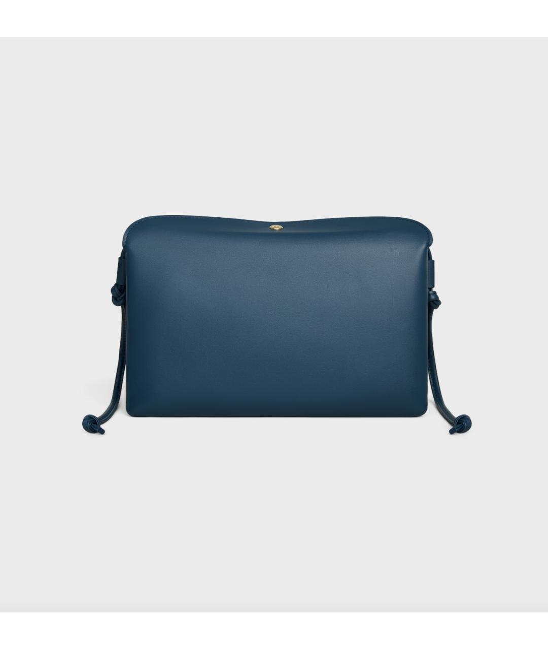 CELINE Бирюзовая кожаная сумка через плечо, фото 3