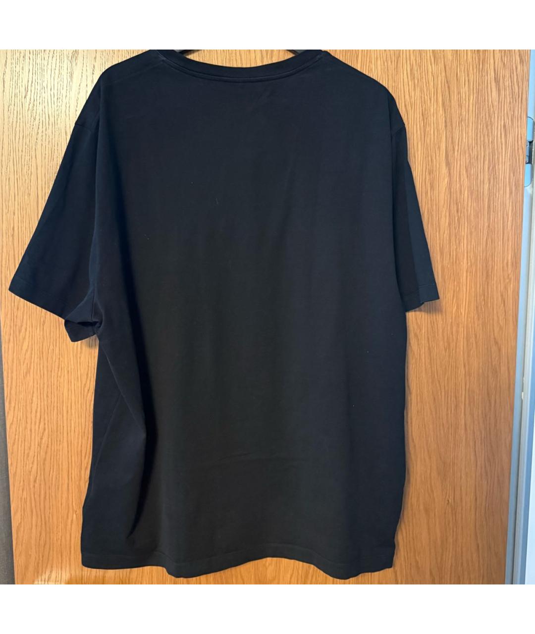 VERSACE Черная хлопковая футболка, фото 4