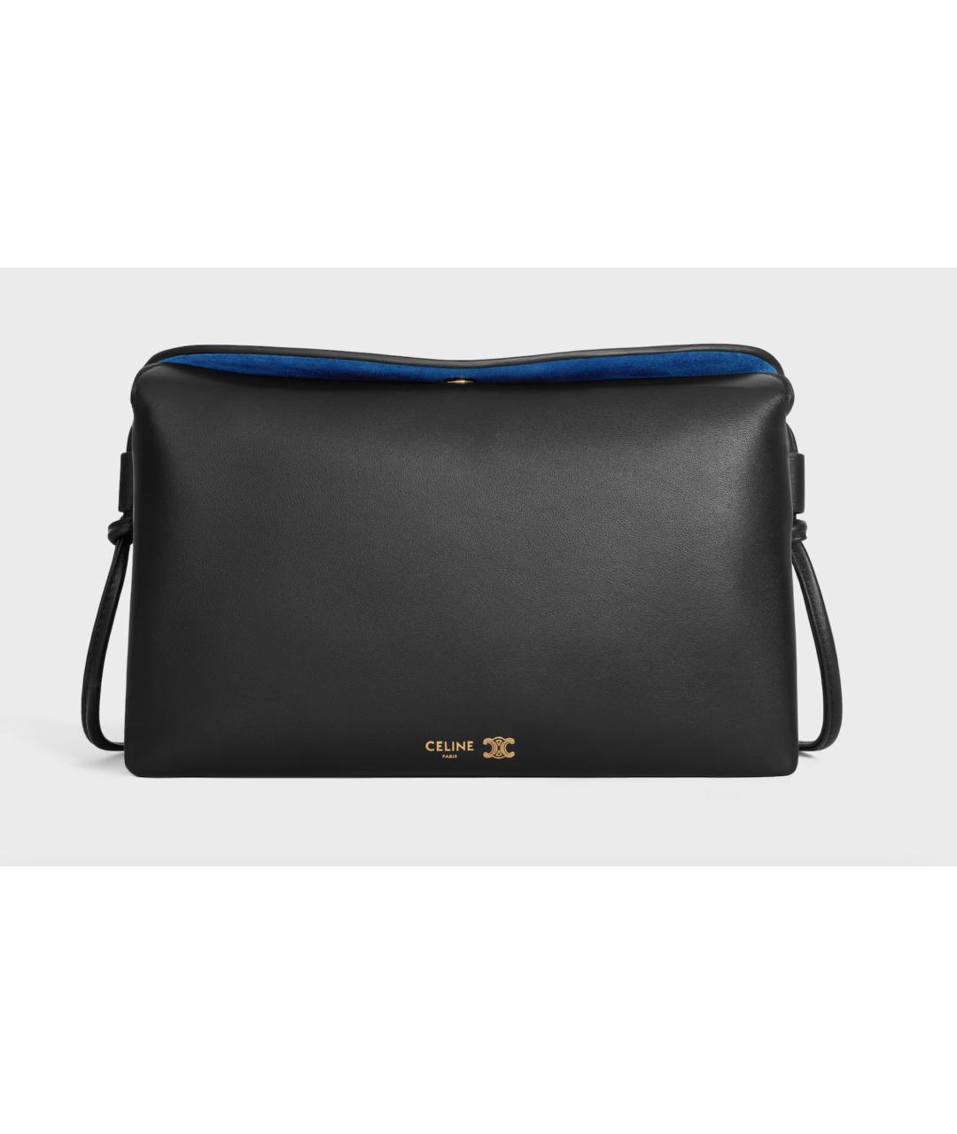 CELINE Черная кожаная сумка через плечо, фото 8